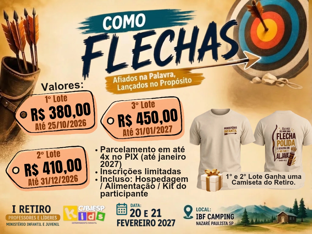 Retiro CIBIESP Kids - Valores e condições